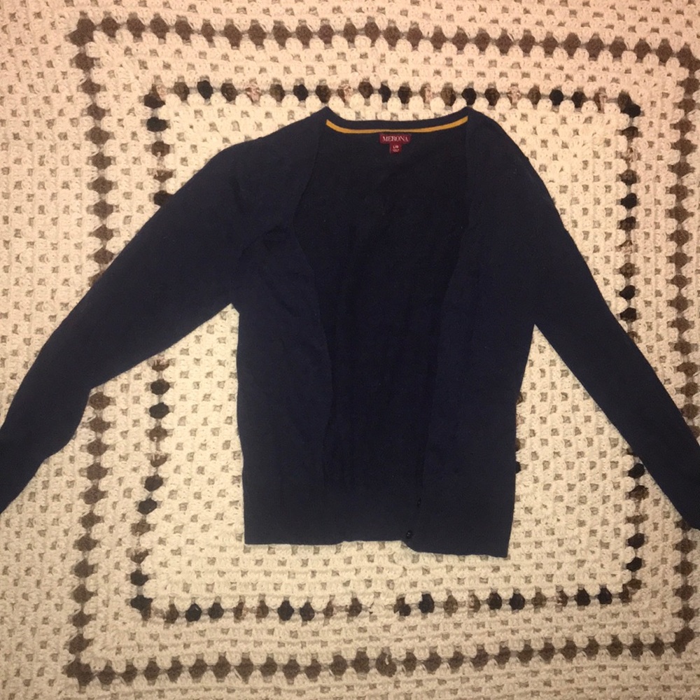 Navy cardigan